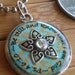 Be still and know that I am God... silver and turquoise/bronze pendant