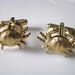 Crabby Cufflinks - Raw Brass Crab