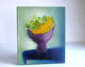 Banana ans Apples oil on canvas fine art original oil painting, one of a kind