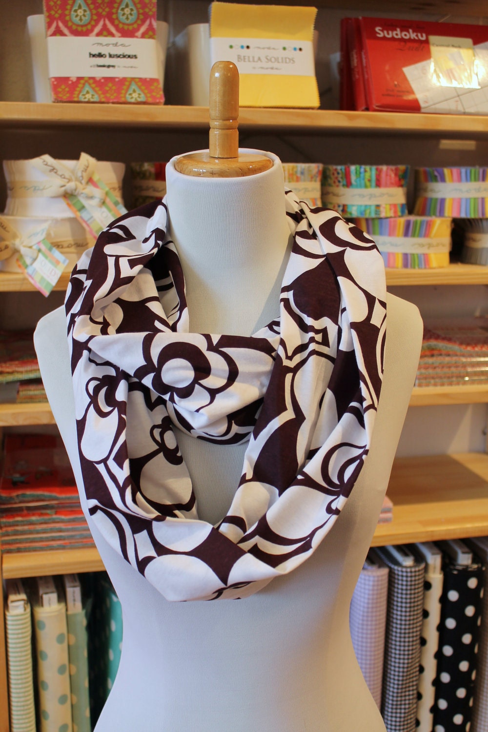 jersey infinity scarf (ready to ship) floral