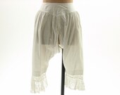 Edwardian White Antique 1910 Lace Pantaloons Bloomers XS