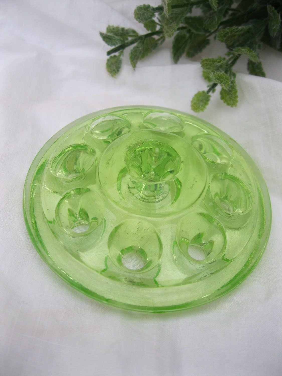 Flower Frog, Depression Glass from Tessiemay
