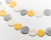 Felt Garland (Yellow and Gray)