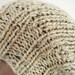 Hand Knit Hat  Slouch beanie  in cream slouchy hat Womens hat