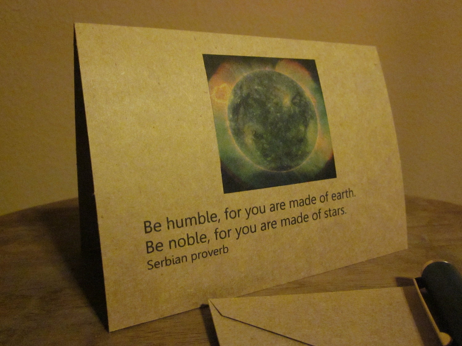 Blank Greeting Card- "Be Humble..."