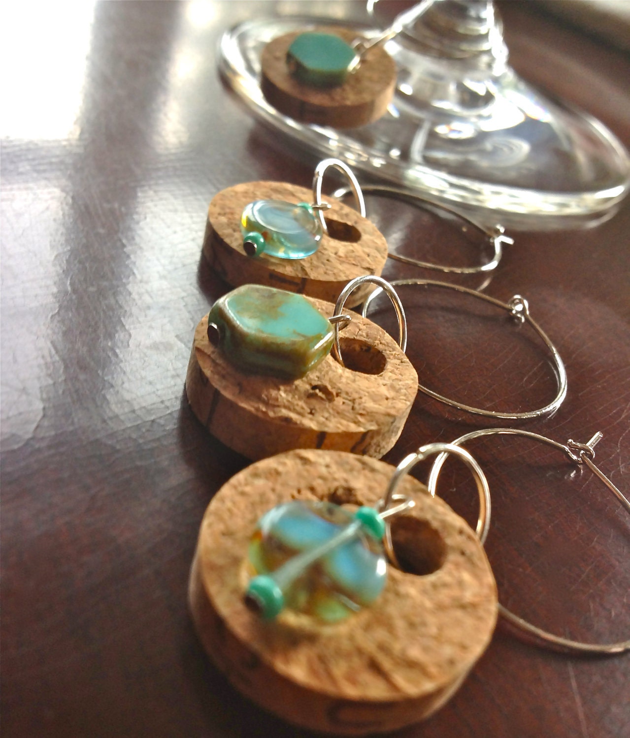 cork wine charms