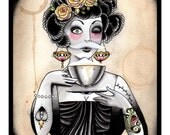 8X10 Tattoo Inspired Tribute to Coffee