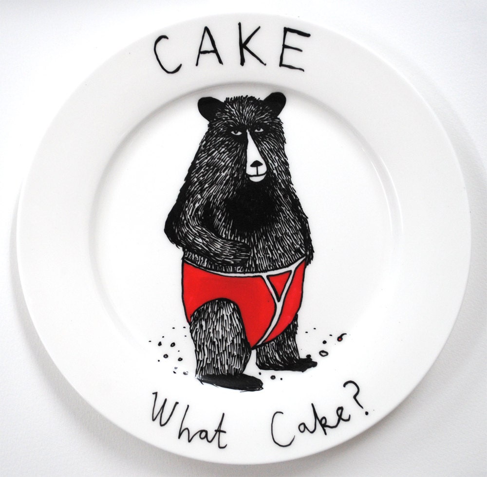 What Cake side plate