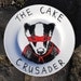 Side Plate - Hand Painted -The Cake Crusader Badger