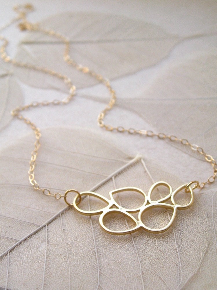 Honeycomb Necklace (in Gold)