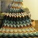 Autumn, a hand crochet rippled zig-zag patterned afgan, finished and ready for you...