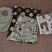 Baby Shower Matching Gift Set - Handmade Blanket, 3 pc Burp Cloths, and Bib (YOU choose colors)