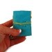 Small Aqua and Green Hand Bound Leather Journal