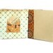 Small Orange and Blue Glittered Coptic Bound Journal.
