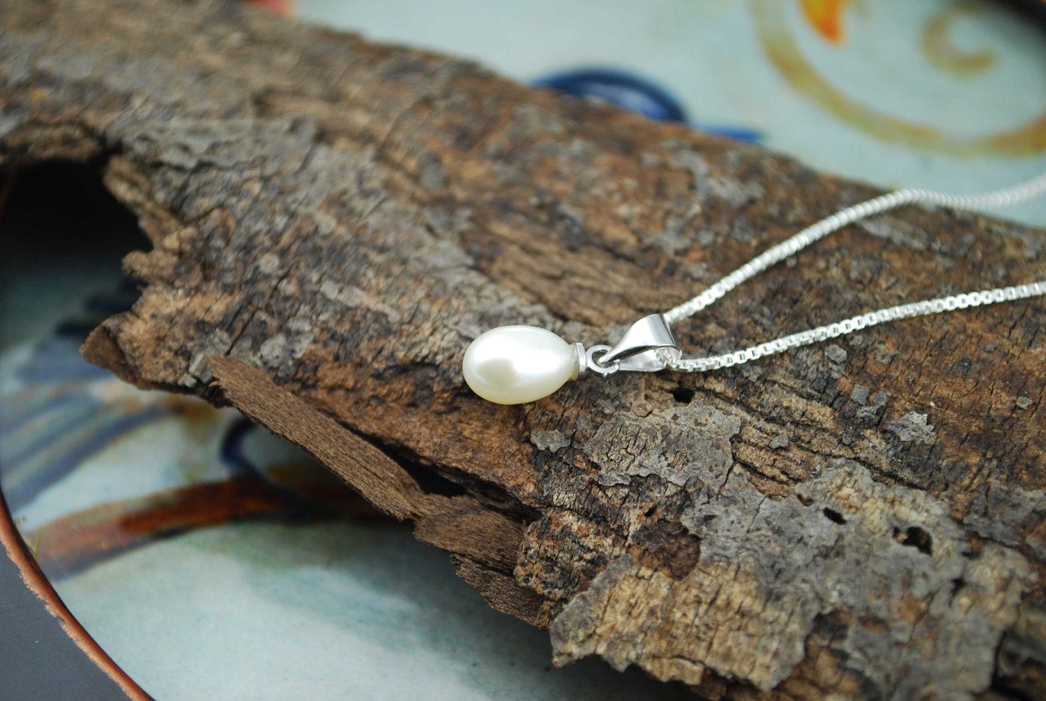 Heirloom Pearl collection - Tiny Freshwater pearl drop Necklace -Simple Classic elegance -Gorgeous