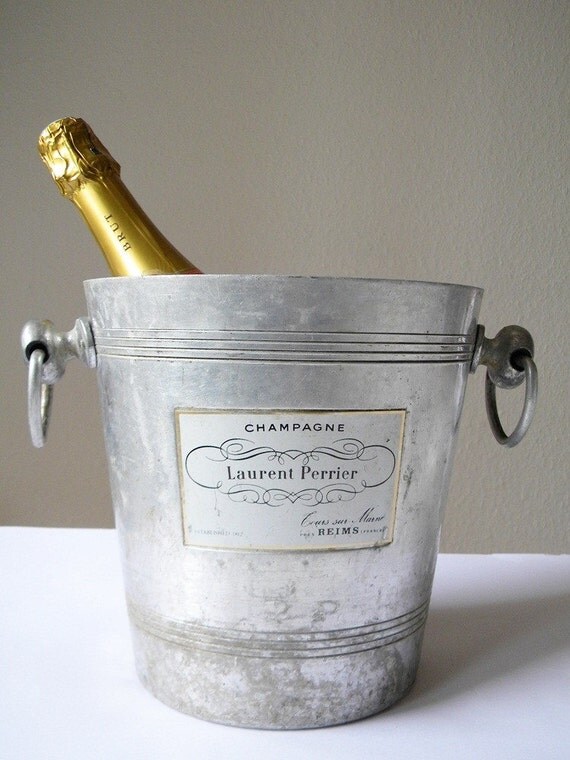 vintage french champagne ice bucket by thehopetree on Etsy