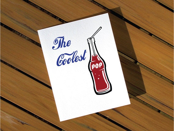 Fathers Day Card Coolest Pop