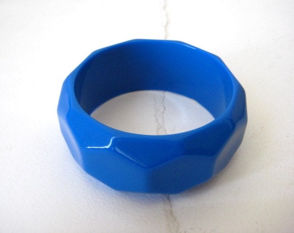 Vintage Bright Blue Bangle