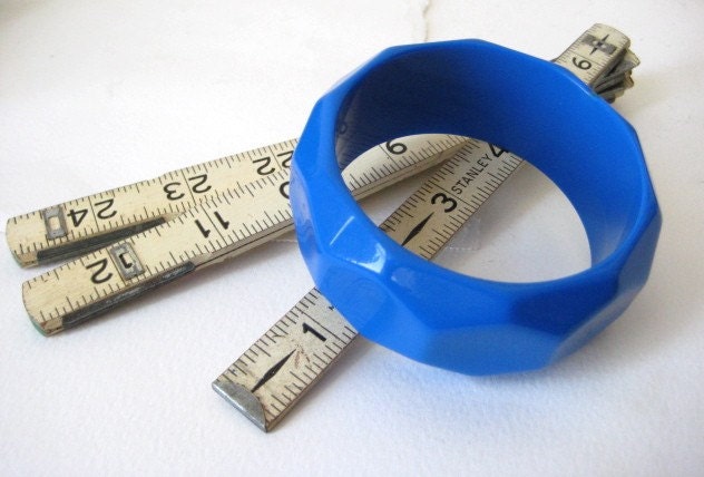 Vintage Bright Blue Bangle