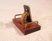 The Industrial -  iPhone Dock - iPod Dock -Charger and Sync Station - Oak - Brass style V8-EX Model... iPhone4 Docking Iphone Dock