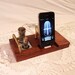 iPhone Dock - iPod Dock - Charger and Sync Station -- Oak  -  Tube Model  steampunk