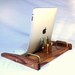 iPad Workstation - Keyboard - Tablet Dock - Oak - iPad, IPhone, Tablet Bluetooth Keyboard Computer Desktop Workstation