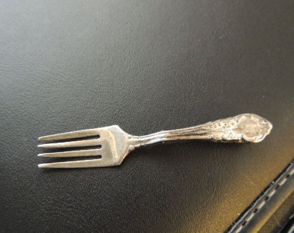 Vintage Brooch, Vintage Sterling Fork Brooch Pin (SN 487),Vintage Brooch