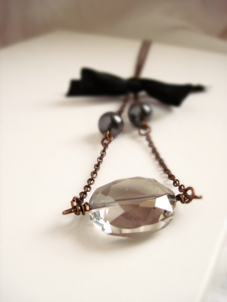 Ancient Flavor - antique copper necklace -