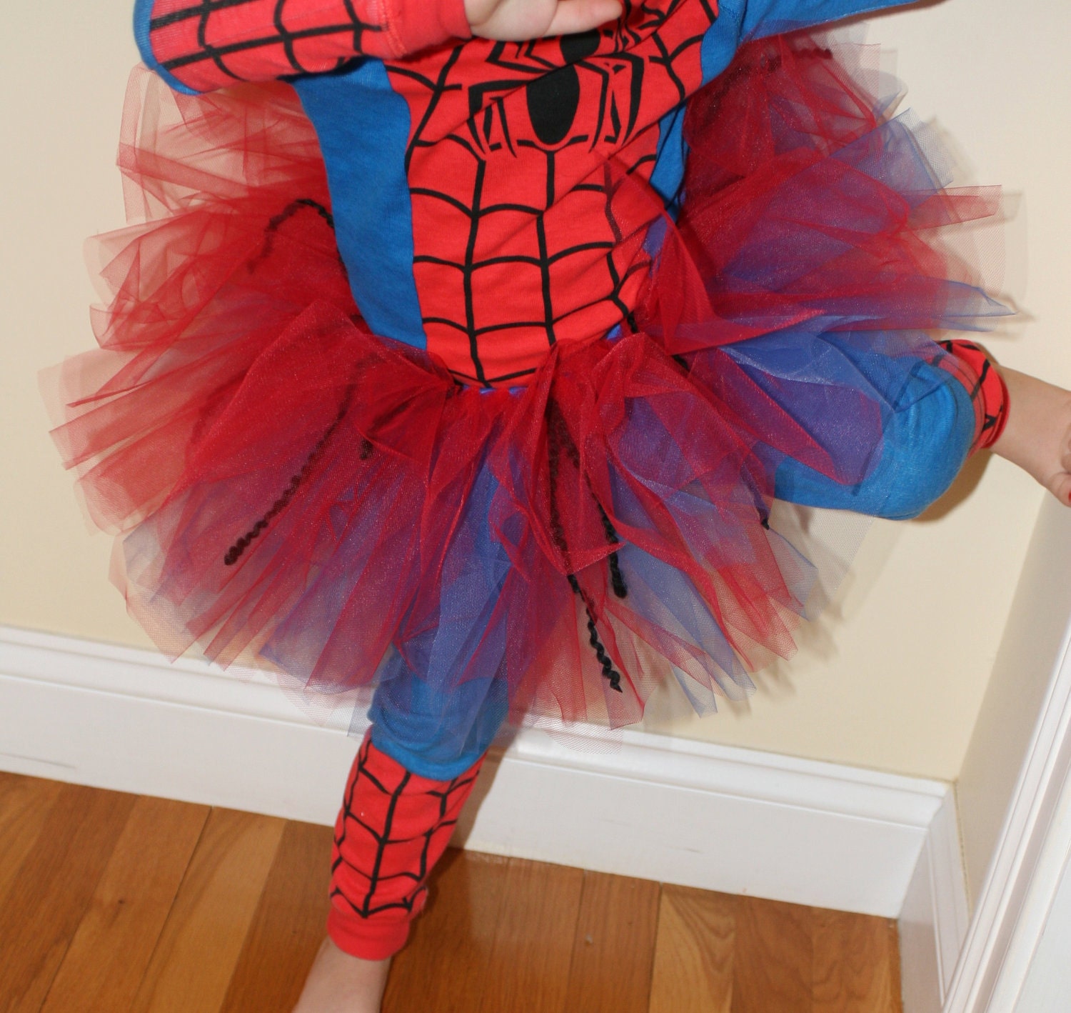 Spiderman / Spidergirl TuTu - Perfect for your Superhero Princess (Newborn to 5T) - Extra Fluffy