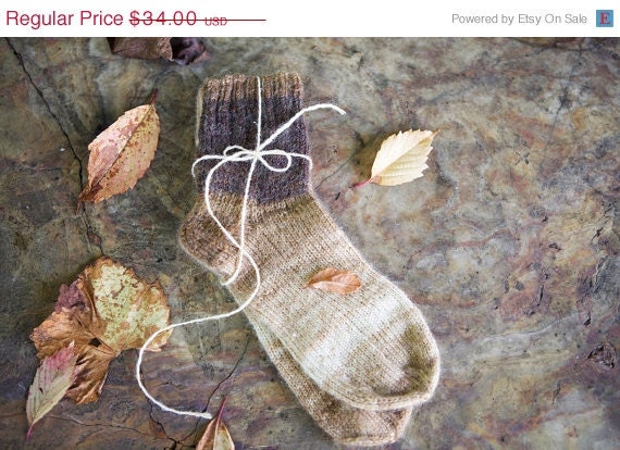 on sale Autumn very soft cozy hand knitted socks for women black friday cyber monday