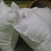 Pair of 22x22 Tailored Linen Pillow Slipcovers-VINTAGE WHITE
