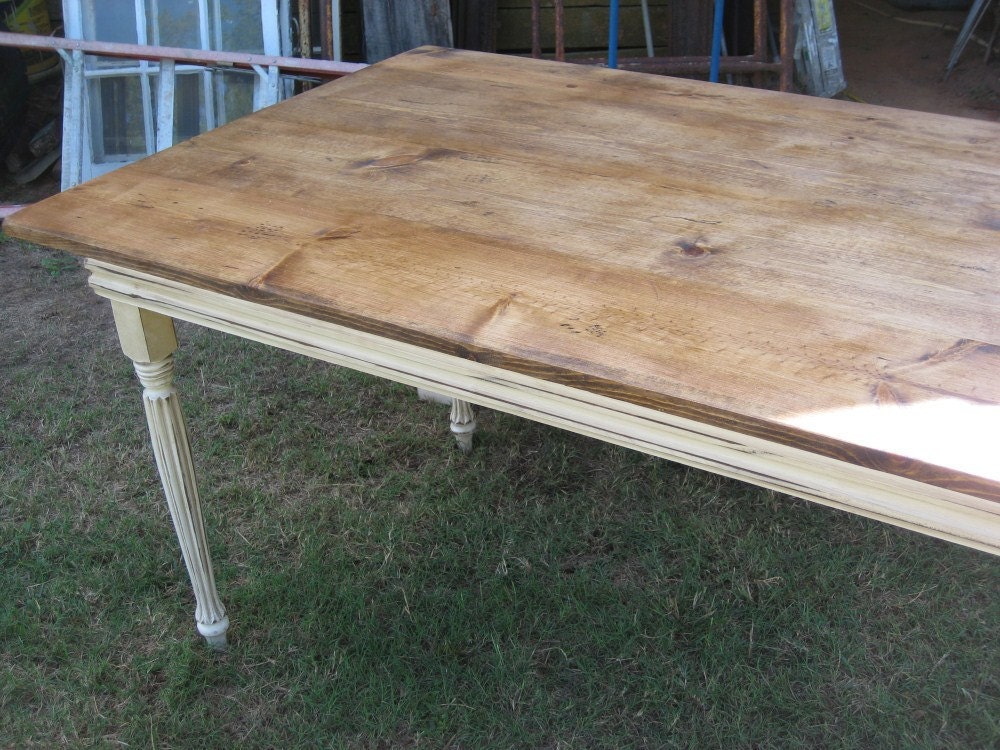 Farm Table and 2 Benches-FARMHOUSE DINING TABLE and benches