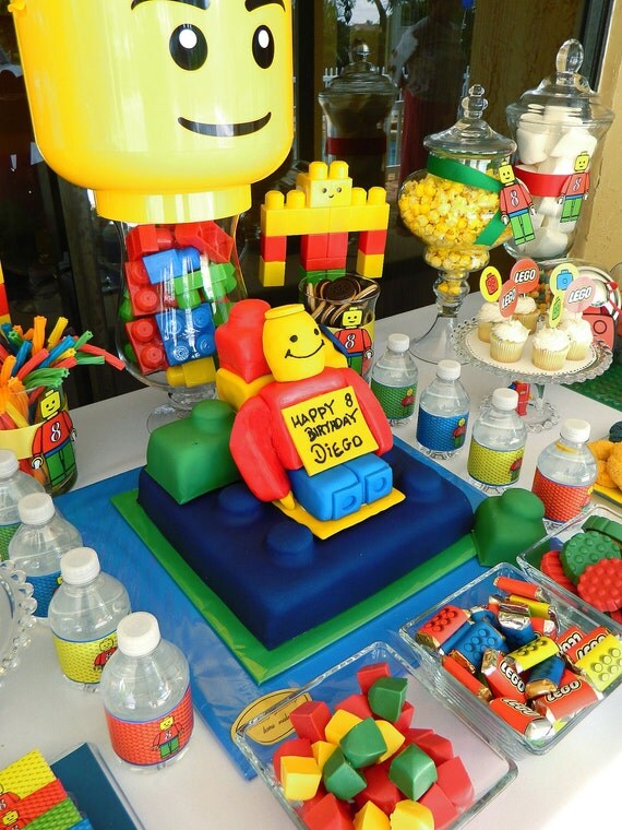 Printable Building Blocks Birthday Party Package (PDF)