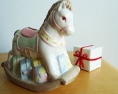 DIG A PONY Cutest Vintage Rocking Horse Money Bank