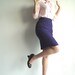 MAKiNG MADMEN MAD Vintage Purple Pencil Skirt with Stripes That Works On Any Man, Mad or Not Size S/M