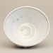 Stoneware Bowl with Scalloped Glaze, white