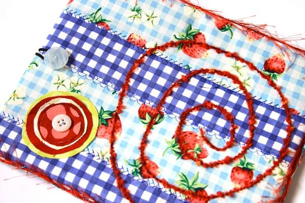 iPad Cover - Strawberries and Blue Gingham Il_570xn
