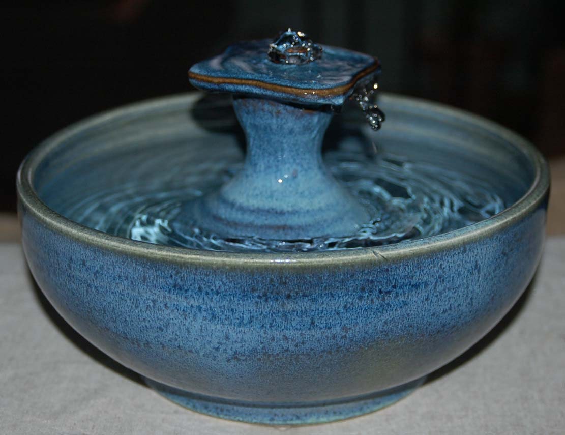 Handmade Ceramic Cat Drinking Fountain or Tabletop by CatFountains