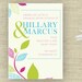 Hippie Vines Wedding Rehearsal Dinner Invitation Printable Custom Personalized (Digital File)