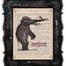 FREE SHIPPING WORLDWIDE ELEPHANT AND BIRD PRINT Friends Come in All Sizes on a Vintage 1883 Book Page