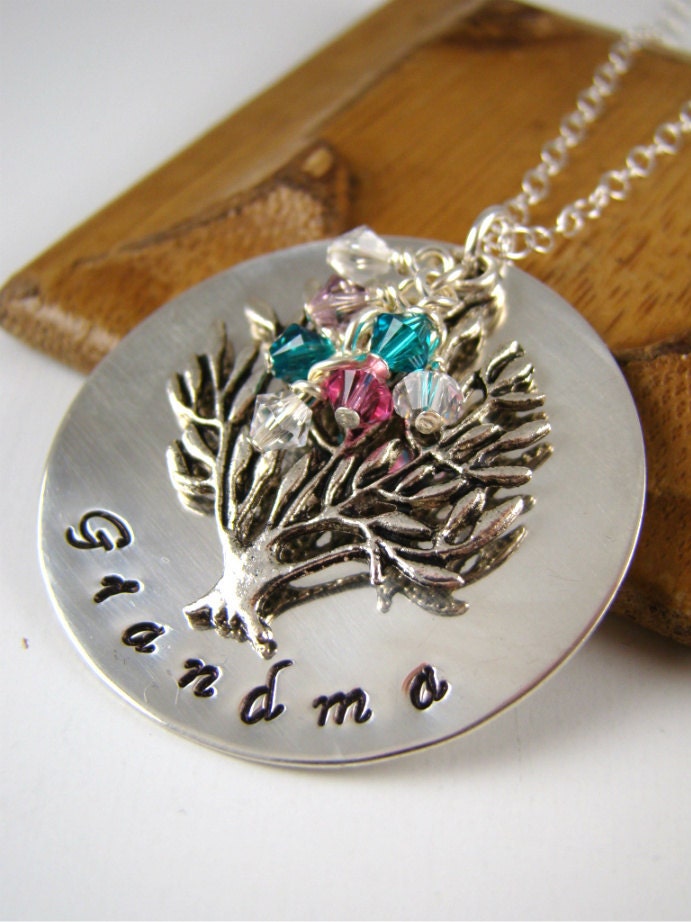 Personalized Grandma Gift Necklace Custom by