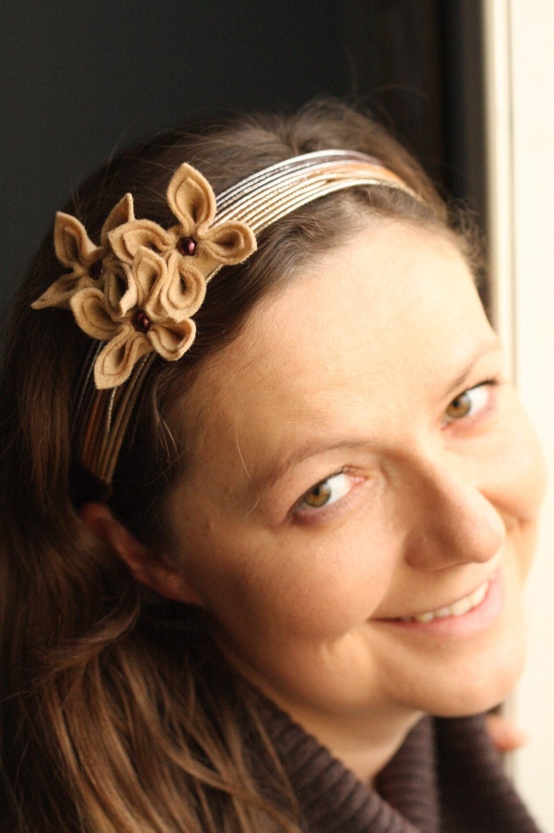 Camel with Chocolate, Flower Headband