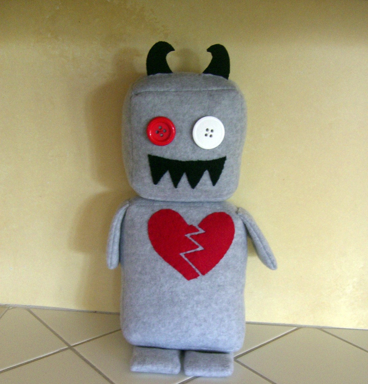 Robot Stuffed Animal: Jason Monsterbot MADE TO ORDER