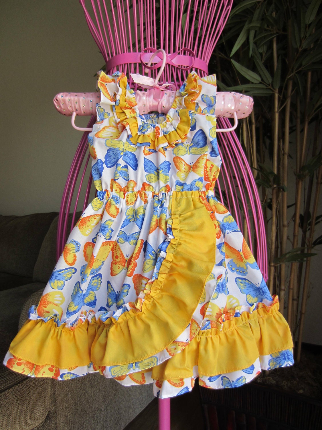Flutter Butters - Toddler Girls Dress SIZE 1/2