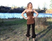 Organic cotton Cinch and Ruffle Pants (Chica de viaje pantalones)