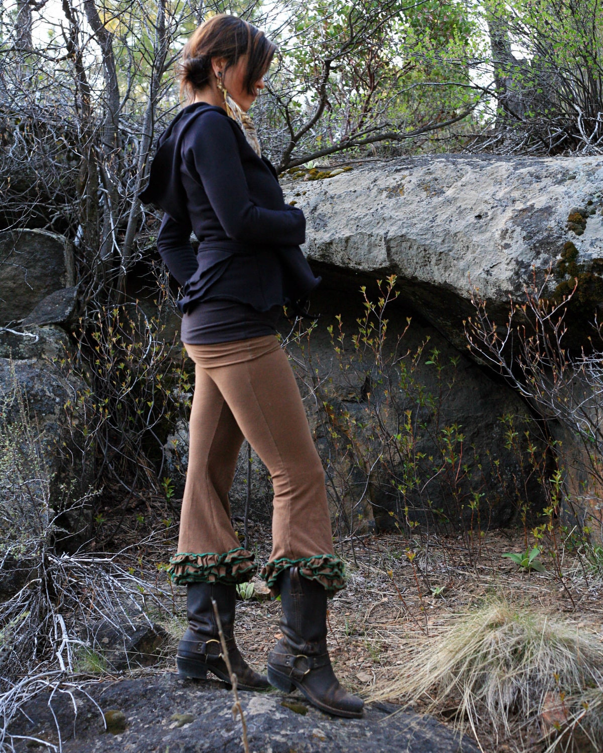 Organic Ruffle Bloomer Pants