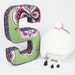 Fabric letter S and letter T - Handmade