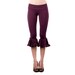 Bloomers - Ruffled Bloomers - Leggings - Plum Leggings - Ruffled Leggings - Yoga Clothing - Plum