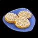 24 Edible White Lace Rosettes Doilies 3 inch