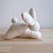 Bunny - organic, white, soft, cuddly, waldorf, eco friendly